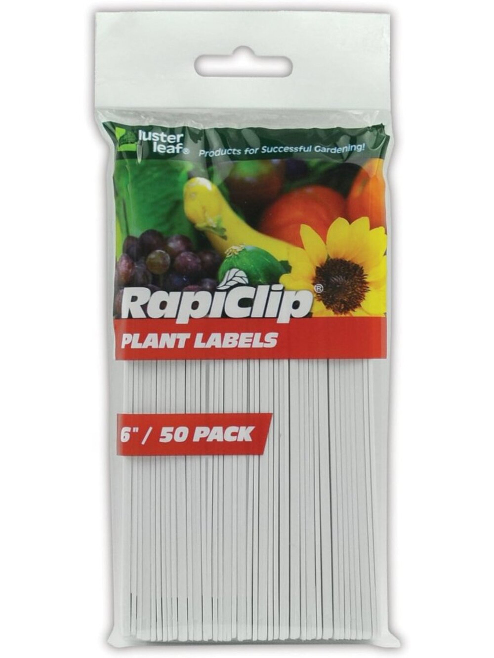 Rapiclip 6-Inch Garden Plant Labels - 50 Pack 840